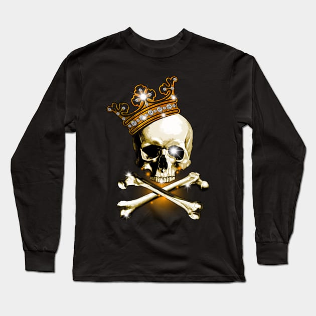 Bling King Long Sleeve T-Shirt by Artizan